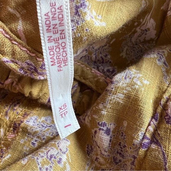 Free People Corset Style Backless Monica Top Size XS Floral - Picture 7 of 12